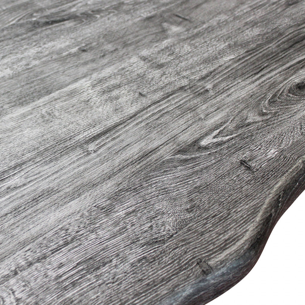 Floyd table anthracite wood effect black frame 160 x 90