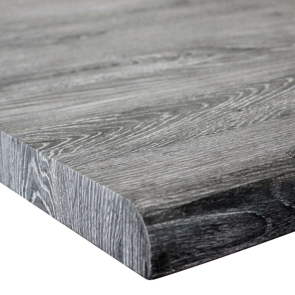 Floyd table anthracite wood effect black frame 160 x 90