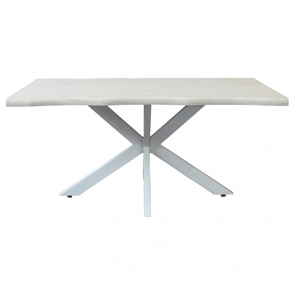 Floyd table white wood effect white frame 160 x 90