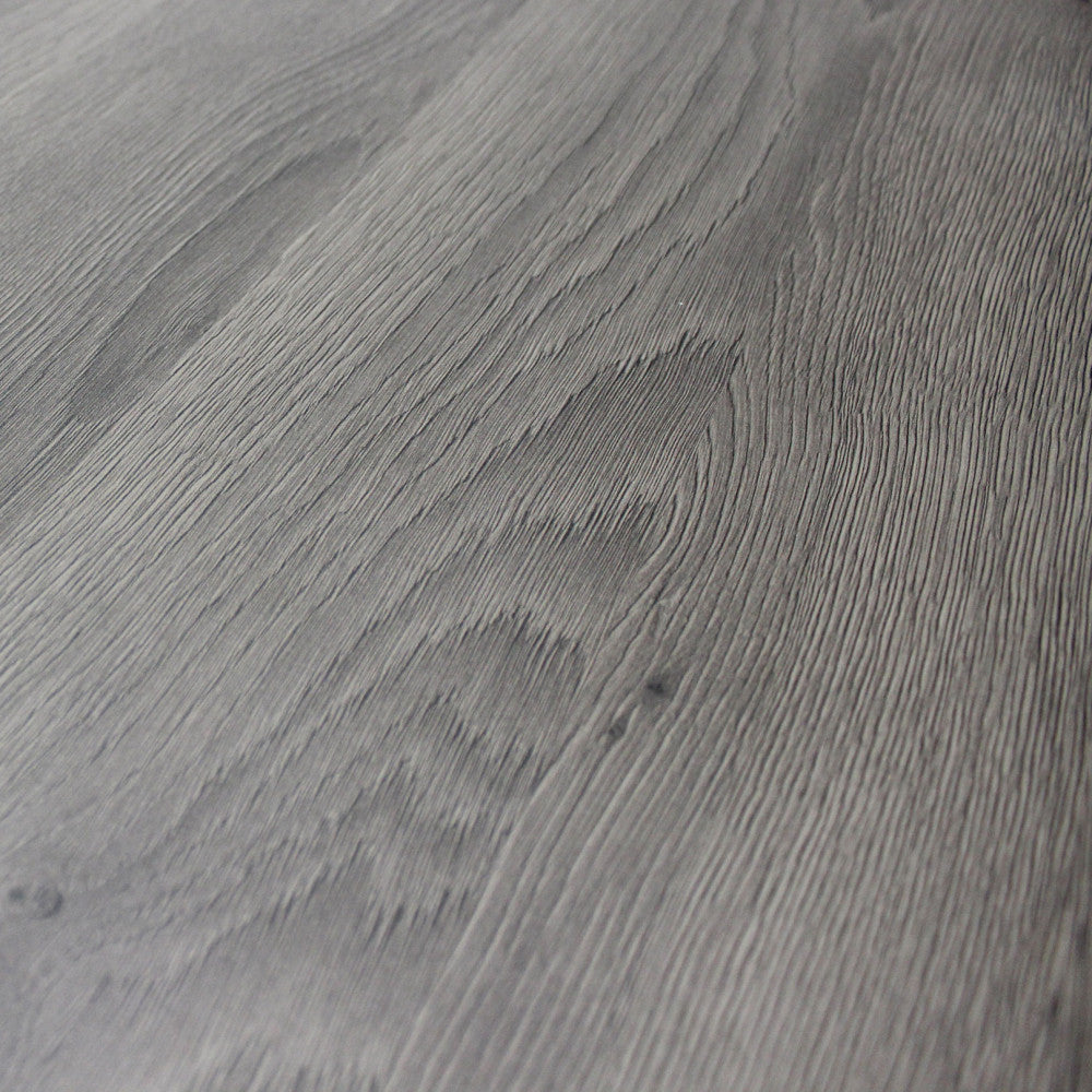 Tavolo allungabile garfield antracite effetto legno struttura nera 160/200 x 90