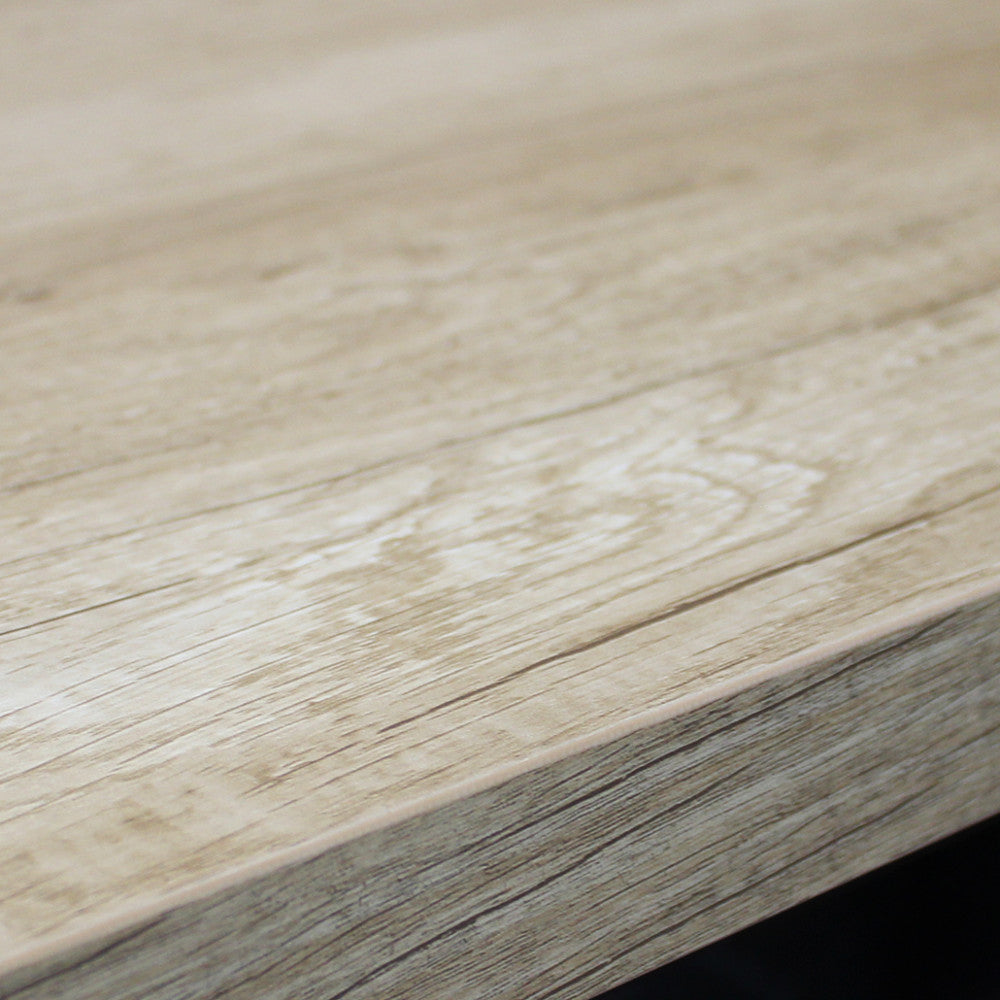 Tavolo allungabile garfield naturale con venature struttura nera 160/200 x 90