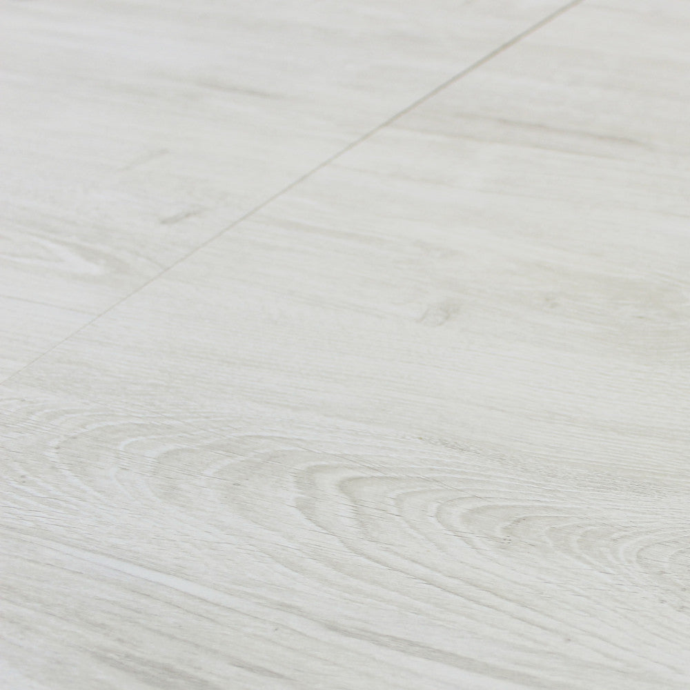 Tavolo rotondo allungabile garry bianco effetto legno struttura bianca 120/160 x 120