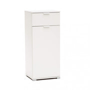 Mobiletto con 1 anta e 1 cassetto bianca
