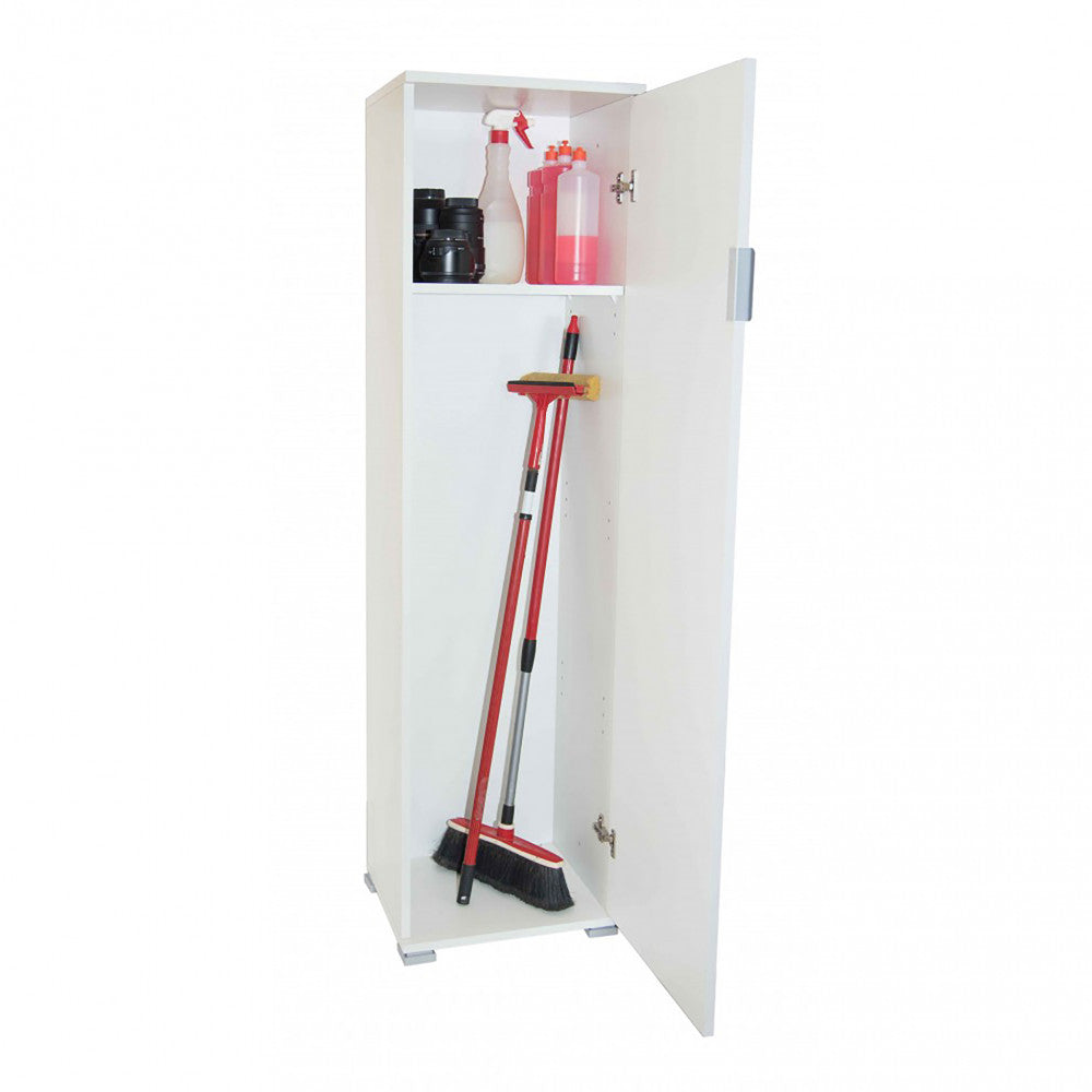White broom holder