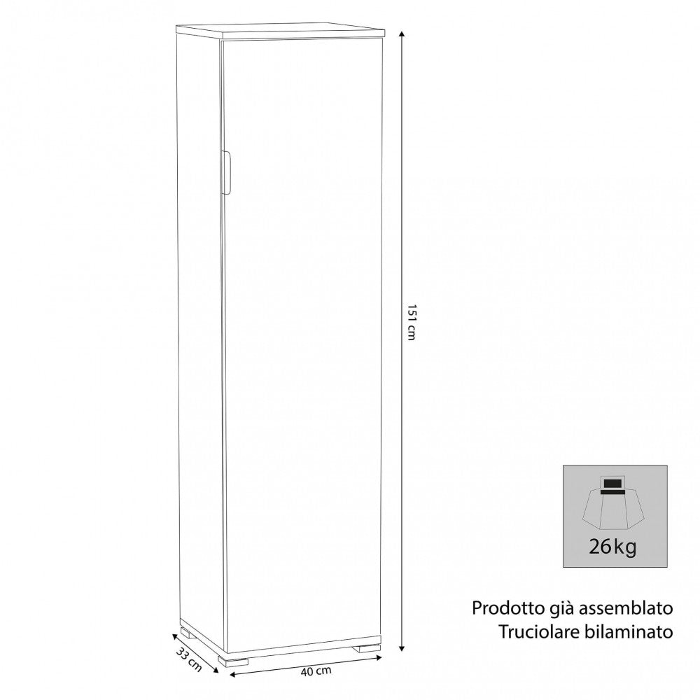 Natural broom holder