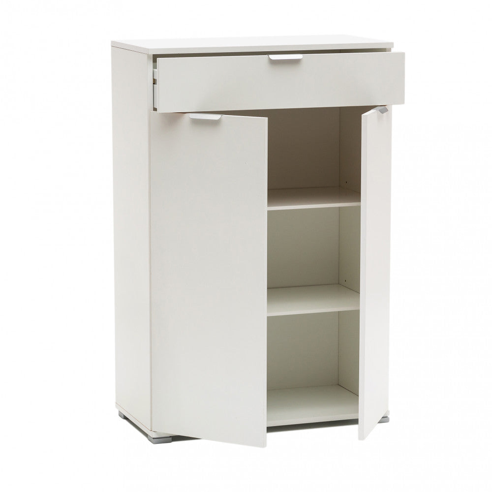 Mobiletto con 2 anta e 1 cassetto bianca