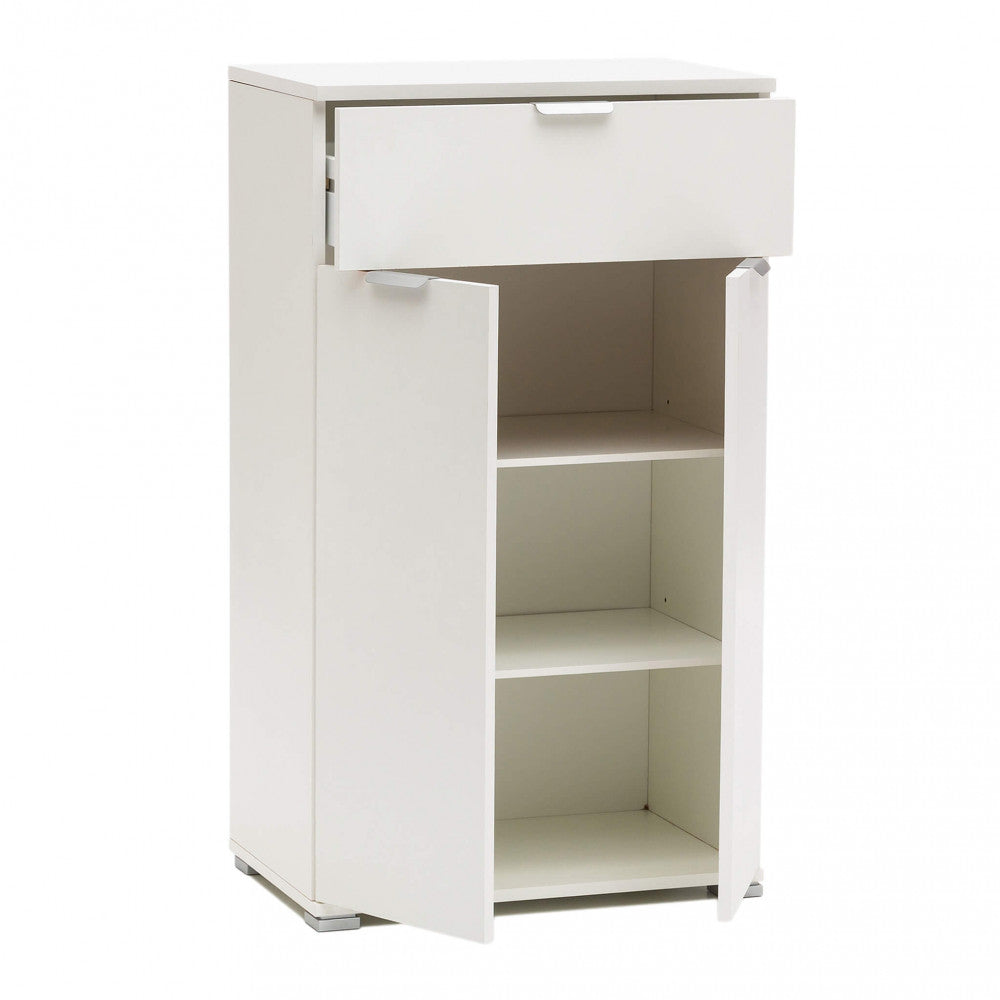 Mobiletto con 2 anta e 1 cassetto bianca