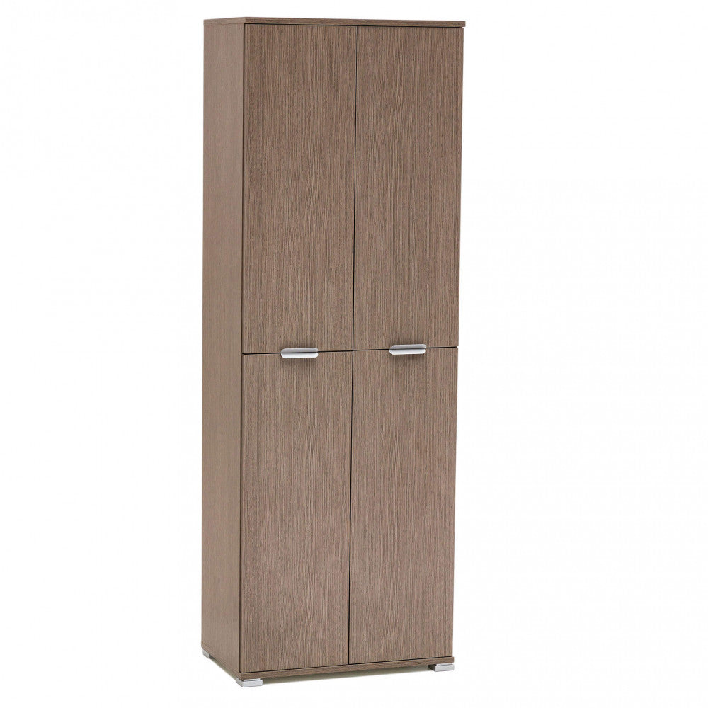Armadio 4 ante rovere grigio