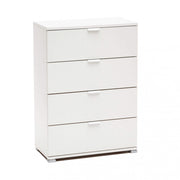 Cassettiera 4 cassetti bianca