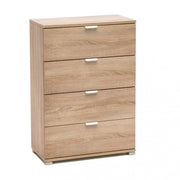 Cassettiera 4 cassetti naturale