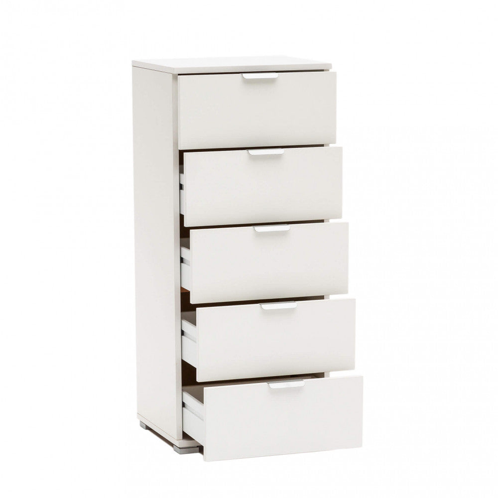 Mobiletto 5 cassetti bianca