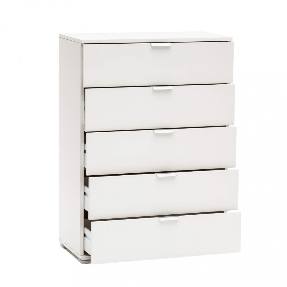 Mobiletto 5 cassetti bianca