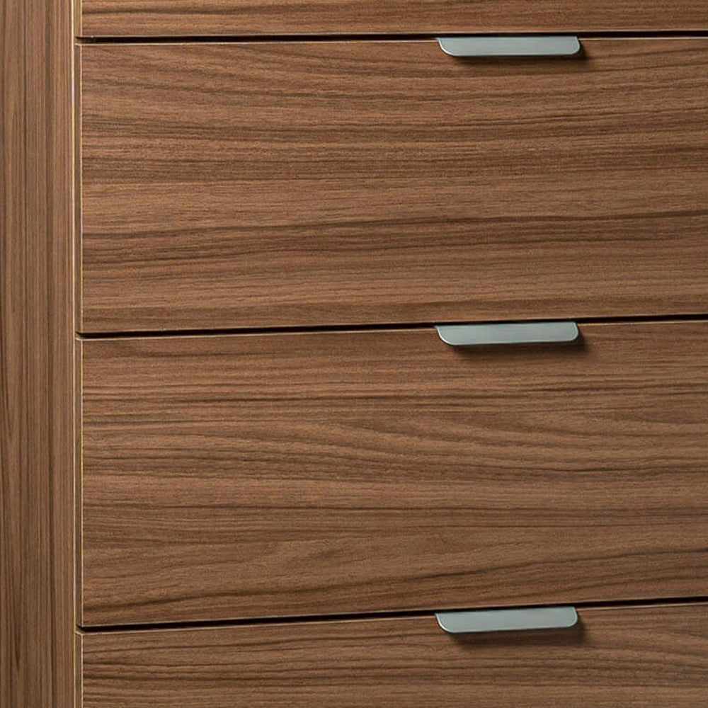 Mobiletto 5 cassetti tinta noce