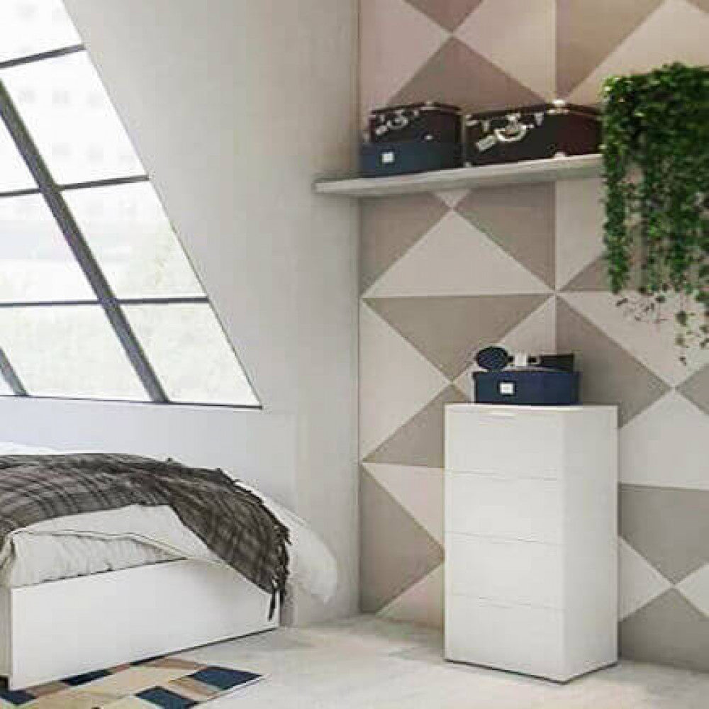 Mobiletto 4 cassetti bianca