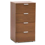 Mobiletto 4 cassetti tinta noce