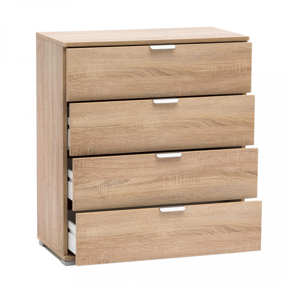 Mobiletto 4 cassetti naturale