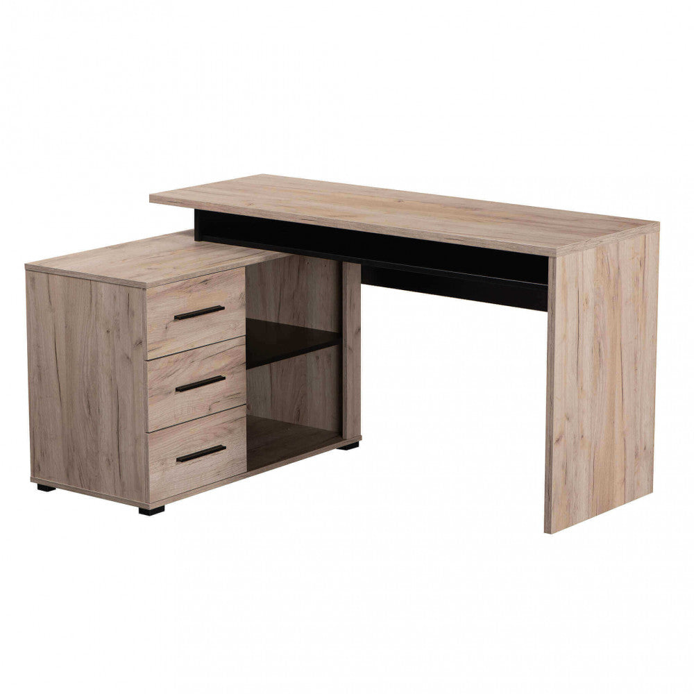 11008173 computer desk arhimed rovere artigiano e nero