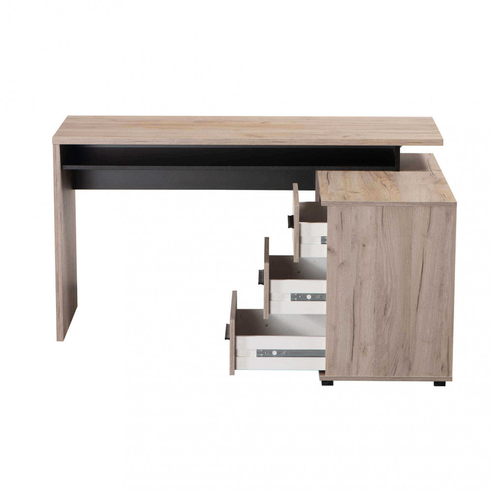 11008173 computer desk arhimed rovere artigiano e nero