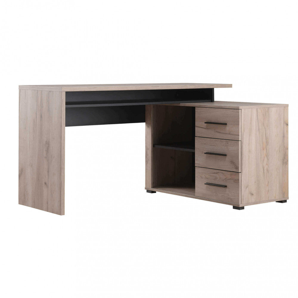11008173 computer desk arhimed rovere artigiano e nero