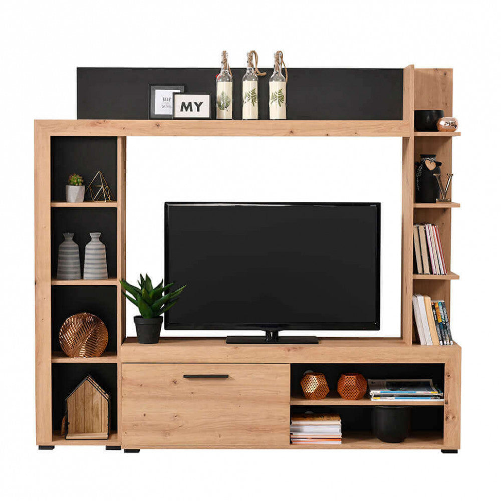 11008241 soggiorno rubi rovere artigiano e nero