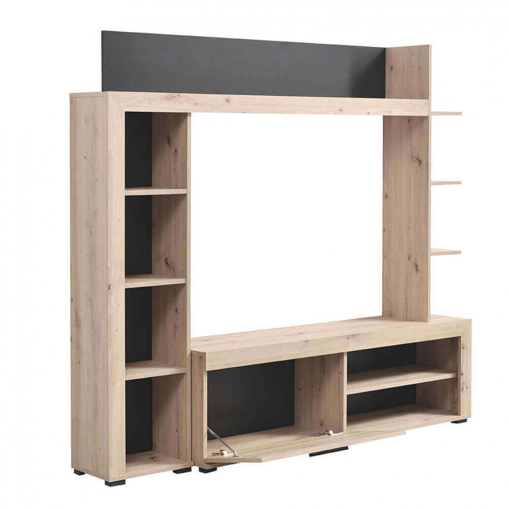 11008242 soggiorno rubi rovere grigio e nero