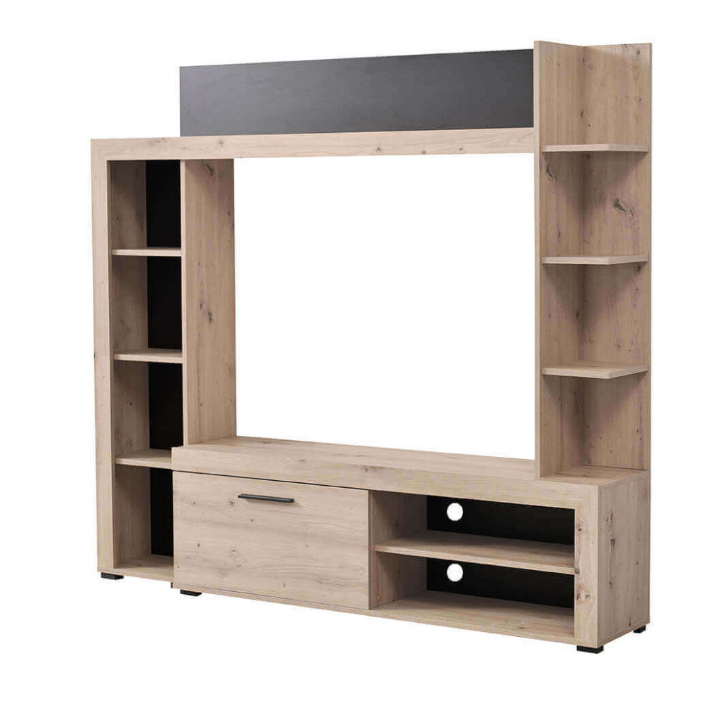 11008242 soggiorno rubi rovere grigio e nero