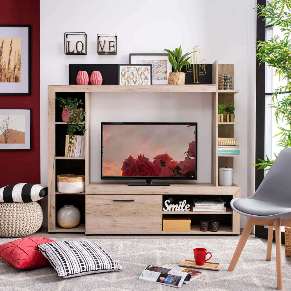 11008242 soggiorno rubi rovere grigio e nero