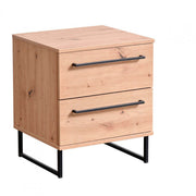 11008249 Sardinian artisan oak bedside table