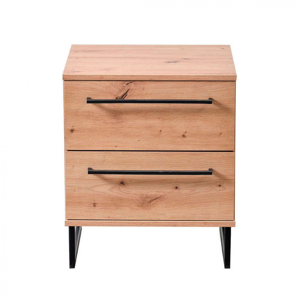 11008249 Sardinian artisan oak bedside table