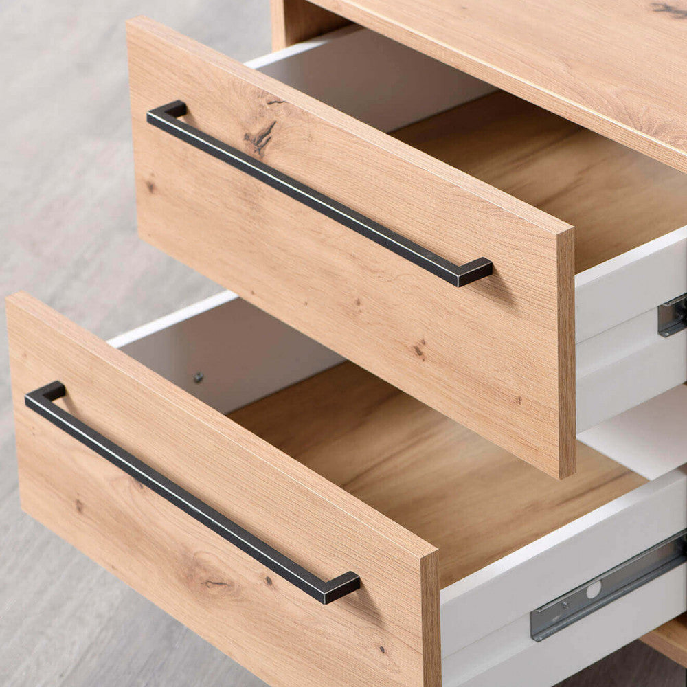 11008249 Sardinian artisan oak bedside table