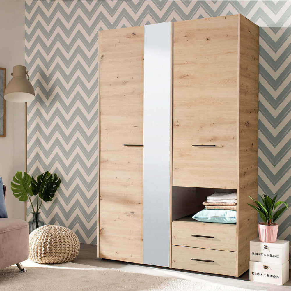 11008262 Leon oak artisan wardrobe