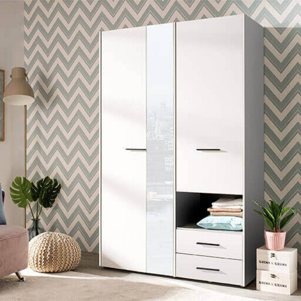 11008264 matte white Leon wardrobe