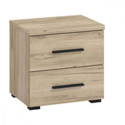11008350 grey oak dado bedside table