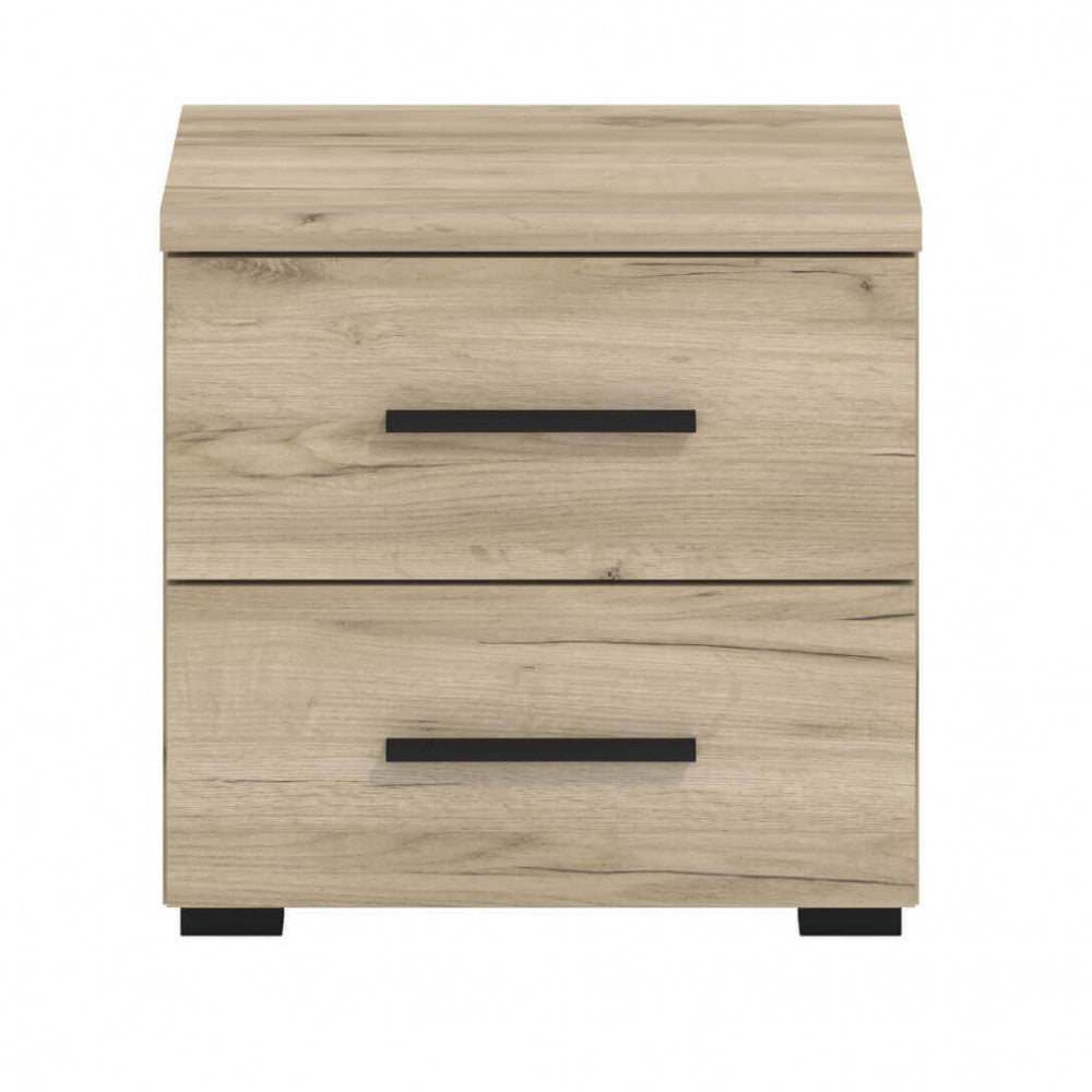 11008350 grey oak dado bedside table