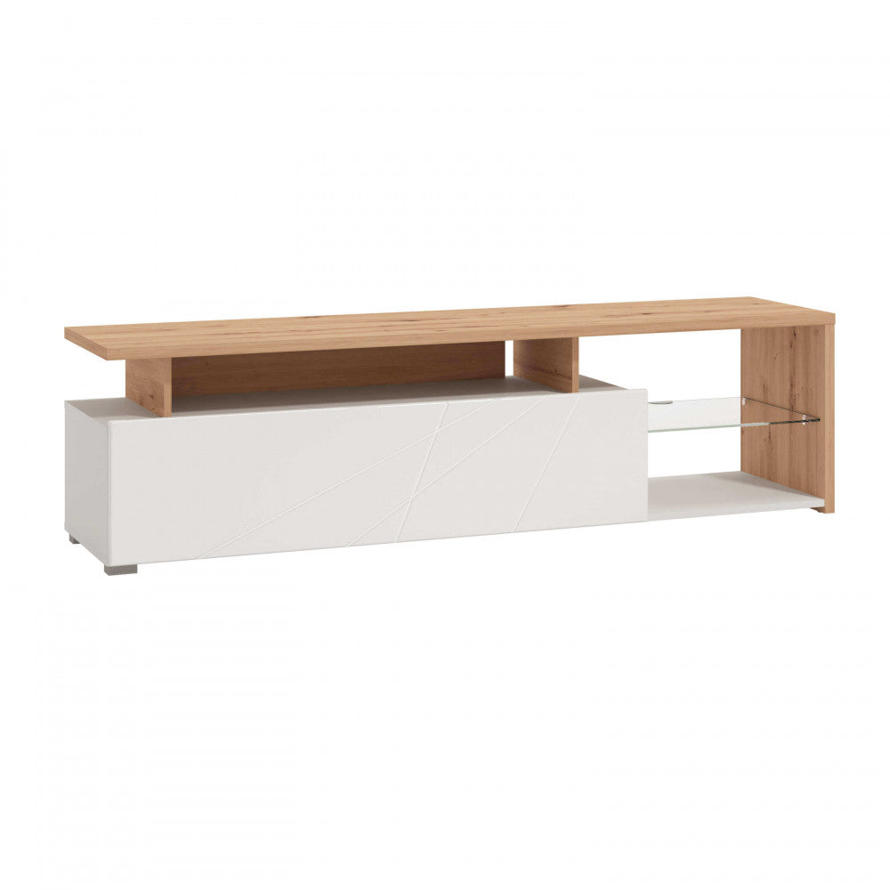 11011227 portatv arctic bianco, rovere artigiano e bianco gloss