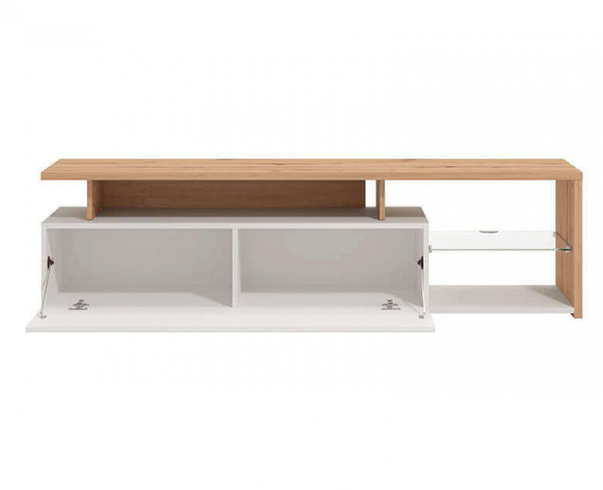 11011227 portatv arctic bianco, rovere artigiano e bianco gloss