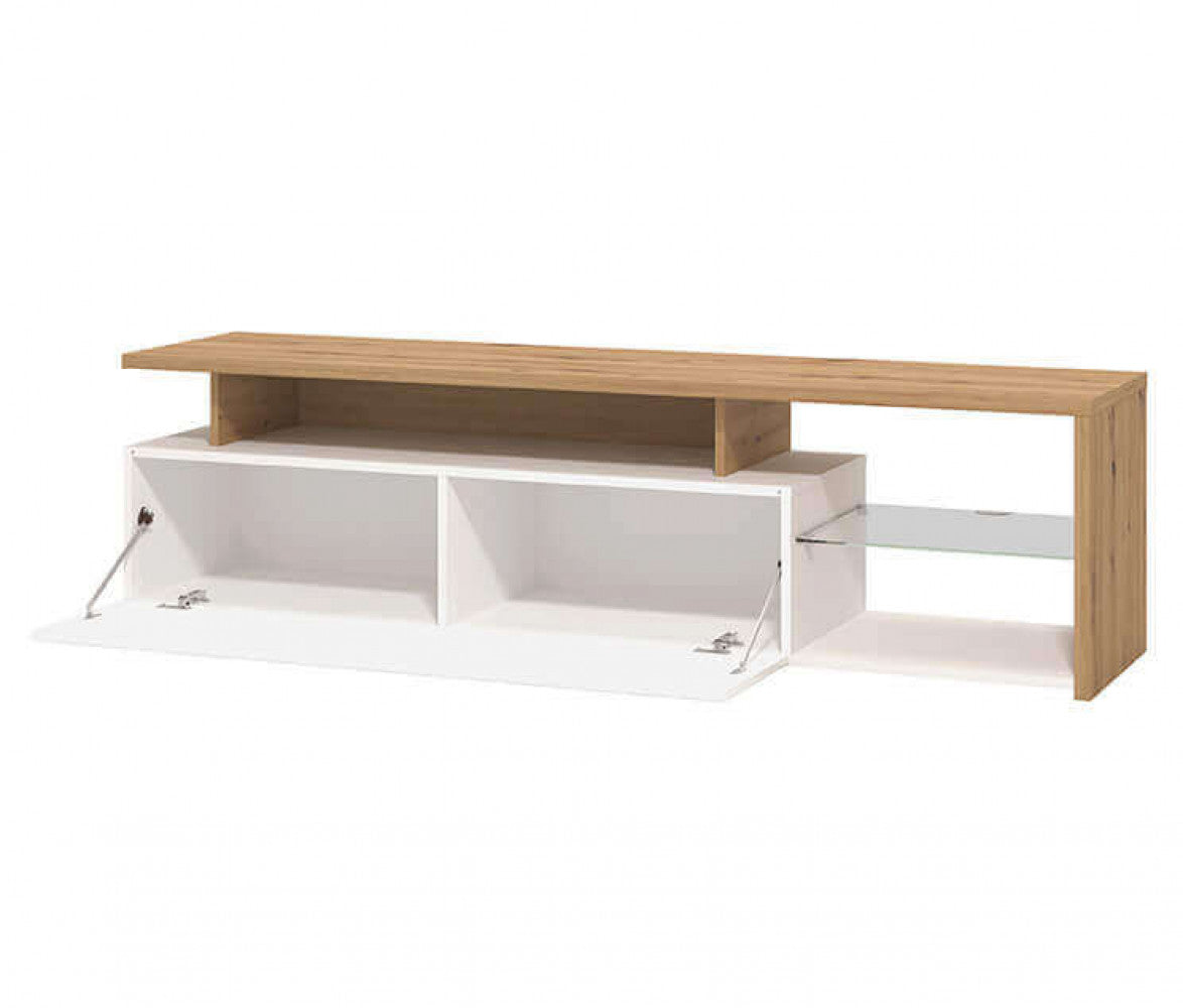 11011227 portatv arctic bianco, rovere artigiano e bianco gloss