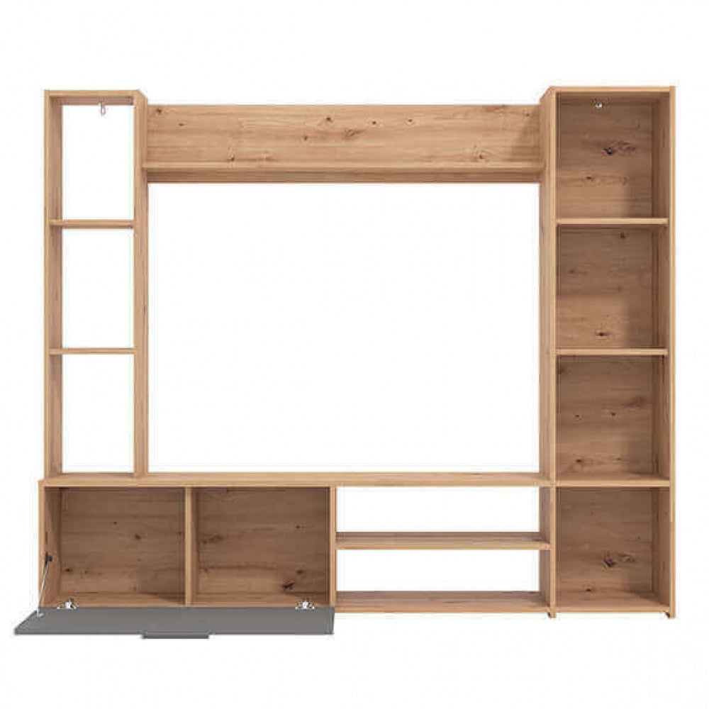 11011456 soggiornos mataro rovere artigiano e grigio grafite