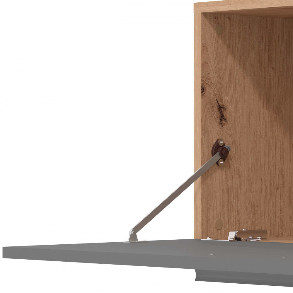 11011456 soggiornos mataro rovere artigiano e grigio grafite