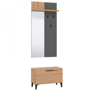 11011706 Terni entrance in artisan oak and graphite grey