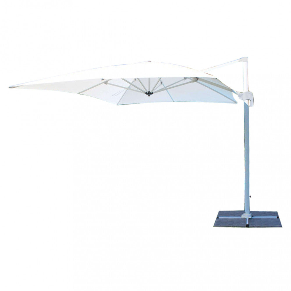 Ombrellone saturno bianco p/l 3 x 3 telo bianco