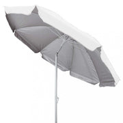 Beach umbrella with 220/32 white aluminum pole