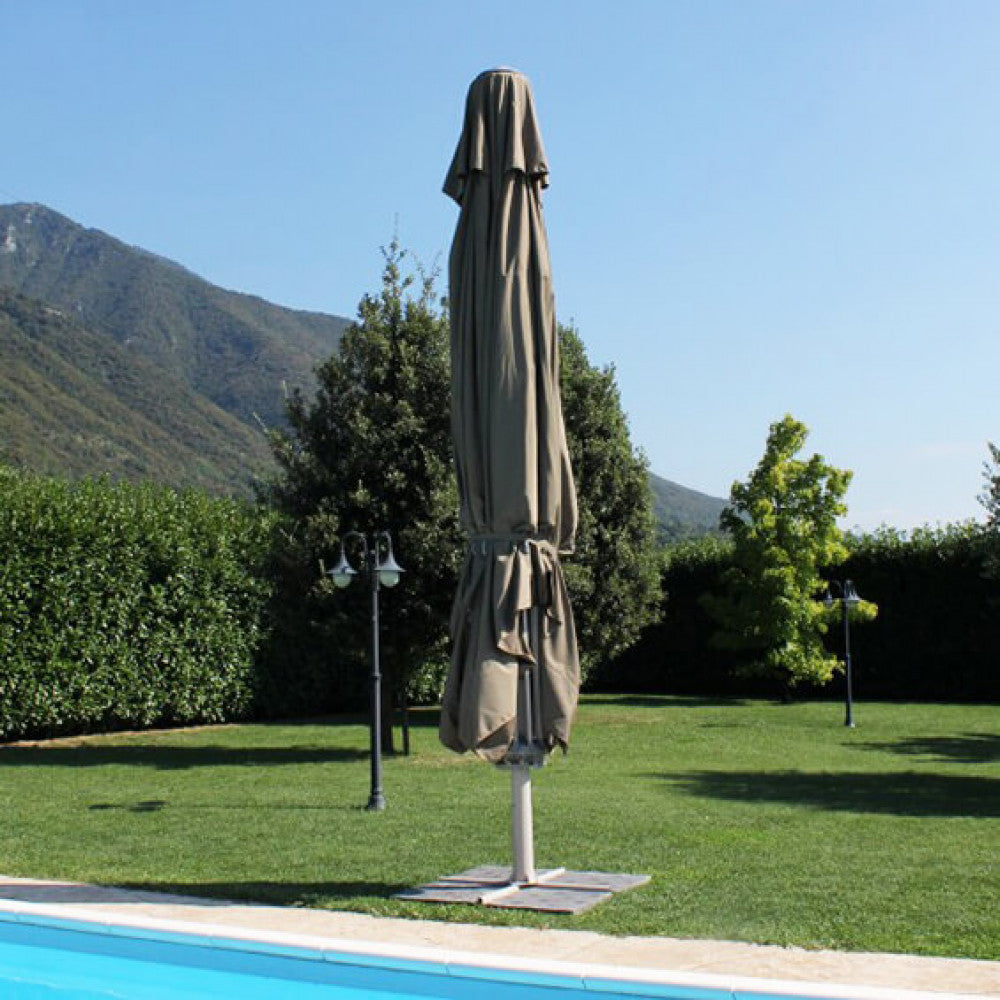 Ombrellone giove p/c tortora 5 x 5