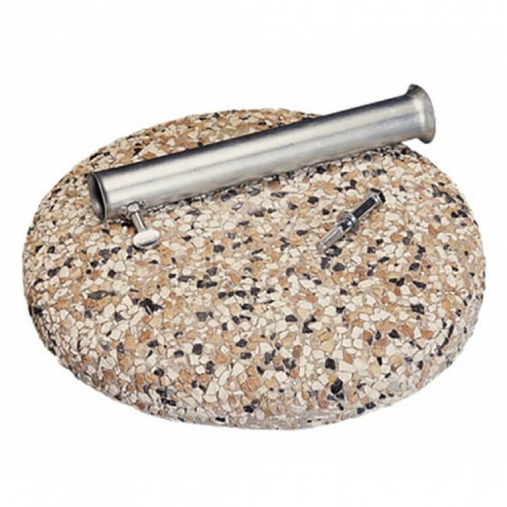 Small base of 25 kg with tube ø 45 dg with box