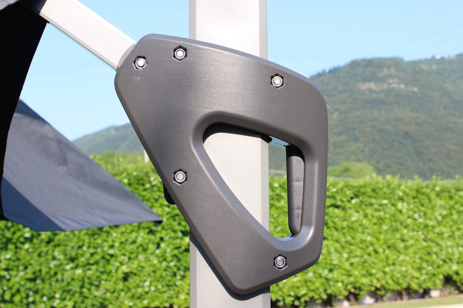 Ombrellone darwin grigio p/l 3 x 4 telo grigio