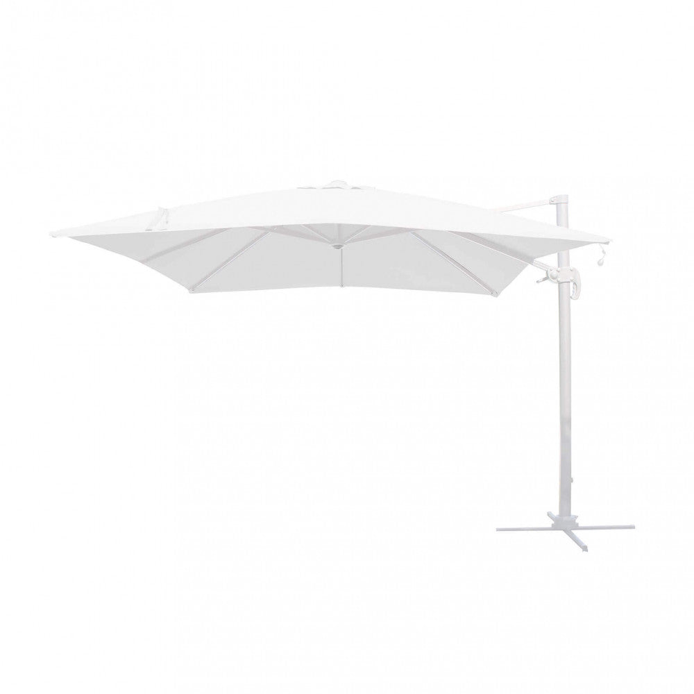 3 x 3 Pitagora white LED umbrella with white canopy