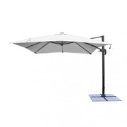 3 x 3 Pitagora anthracite LED umbrella with grey canopy