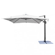 3 x 4 Pitagora anthracite LED umbrella with grey canopy