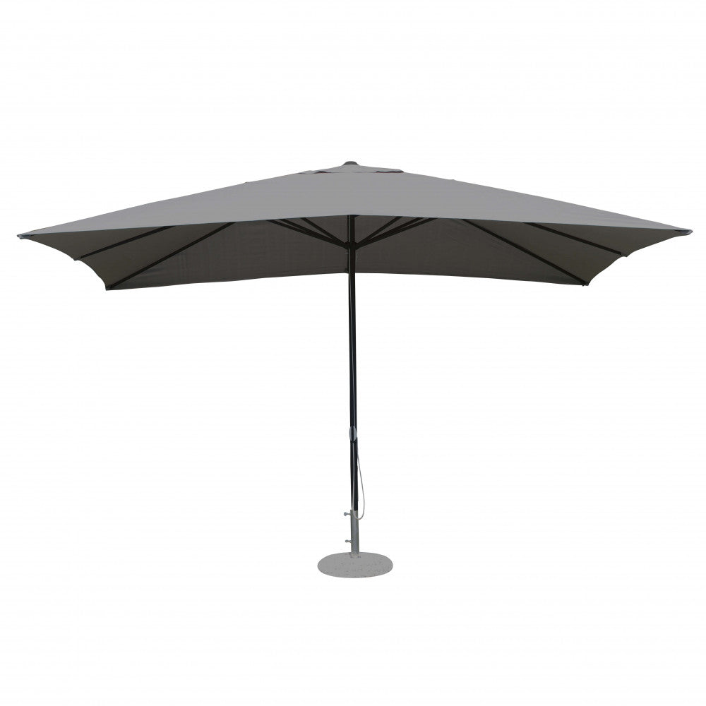 Ombrellone mercurio 3 x 4 p/c nero telo grigio