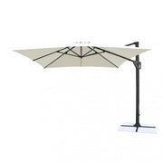 Ombrellone darwin antracite p/l 3 x 4 telo ecru